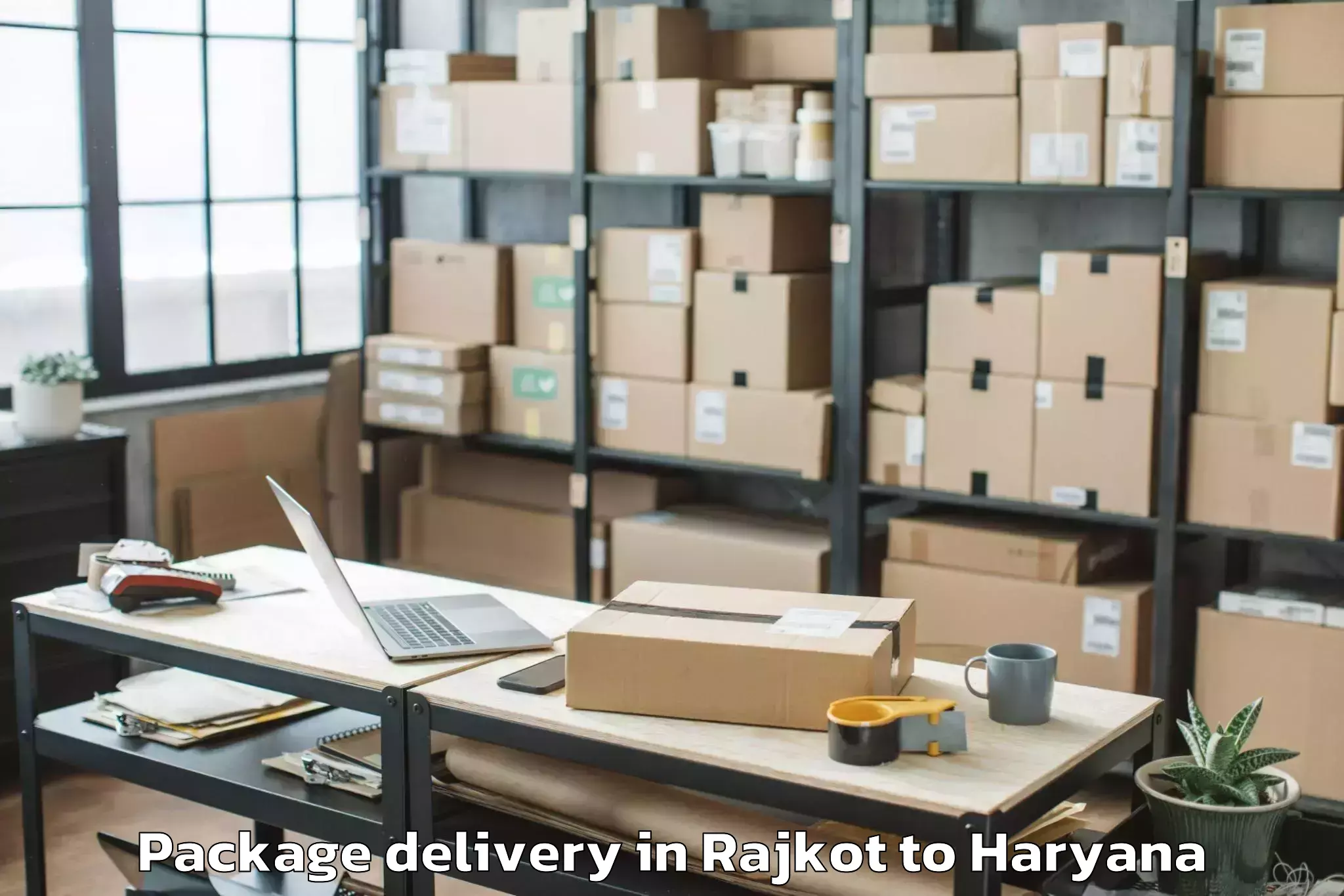 Trusted Rajkot to Dlf City Centre Mall Gurgaon Package Delivery